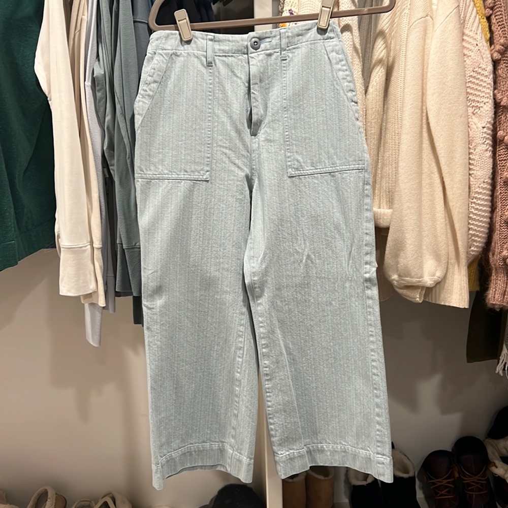 Never worn wide leg crop - THE GREAT